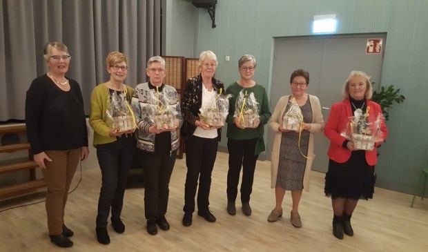 Jubilarissen bij Vrouwen van Nu in Meerkerk