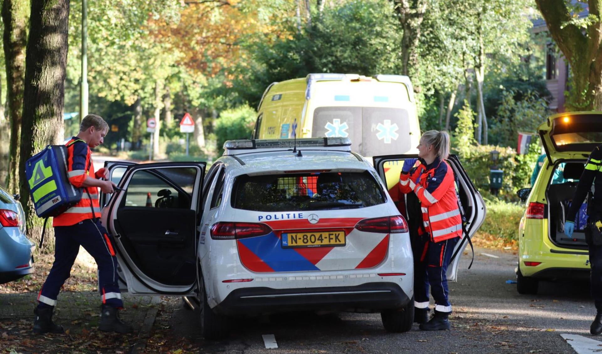 Traumahelikopter Opgeroepen Voor Eenzijdig Ongeval Van Fietser Op