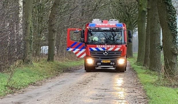 Brandweer in actie in buitengebied