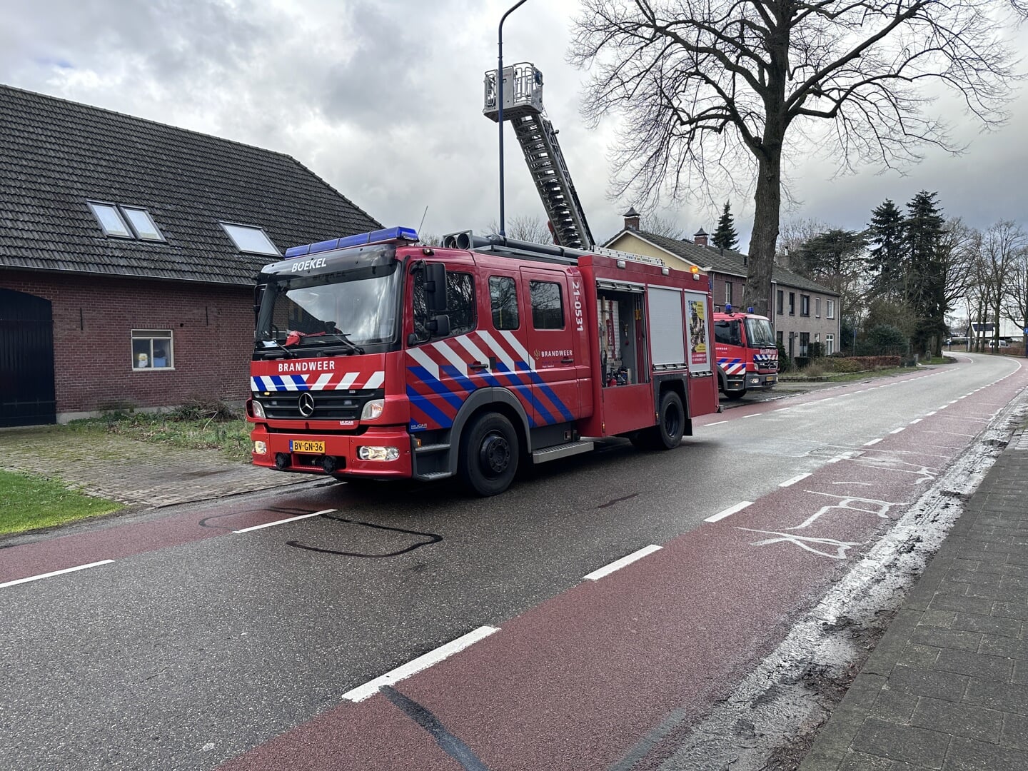 Brandweer opgeroepen voor schoorsteenbrand aan Daniël de Brouwerstraat