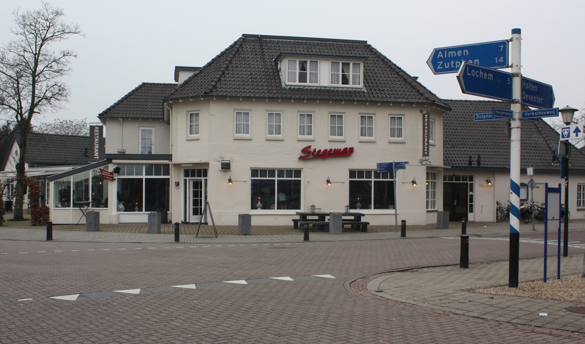 Café-restaurant Stegeman sluit voor onbepaalde tijd de deuren. Foto: Arjen Dieperink