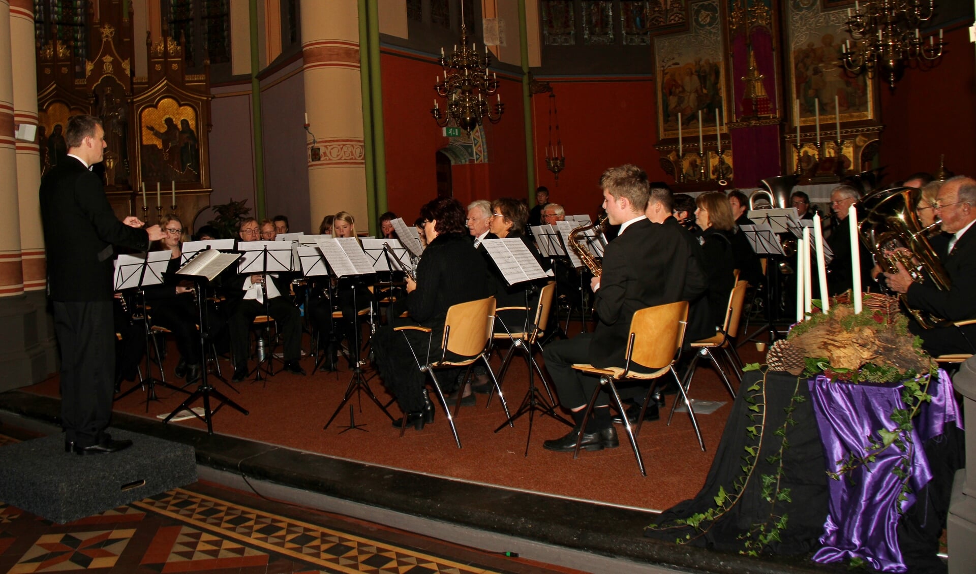 Muziekvereniging Jubal gaf haar concert in de St. Martinuskerk. Foto: Liesbeth Spaansen