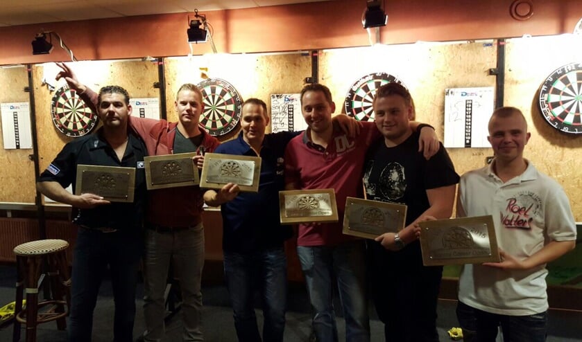 De drie winnaars van de winnaarsronde en de verliezersronde. Foto: PR