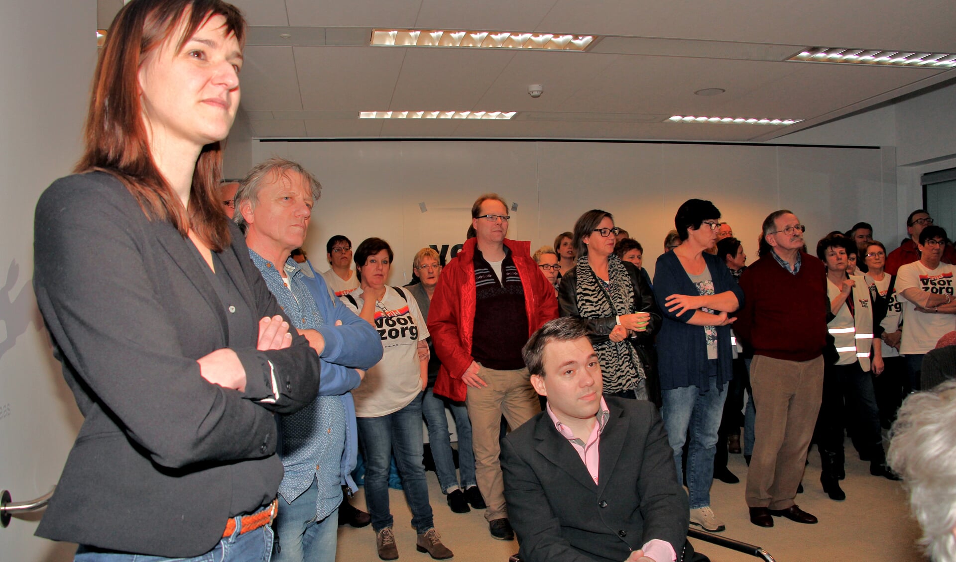 Het debat over thuiszorg in Bronckhorst, werd ook bezocht door belangstellenden uit Winterswijk. Foto: Liesbeth Spaansen