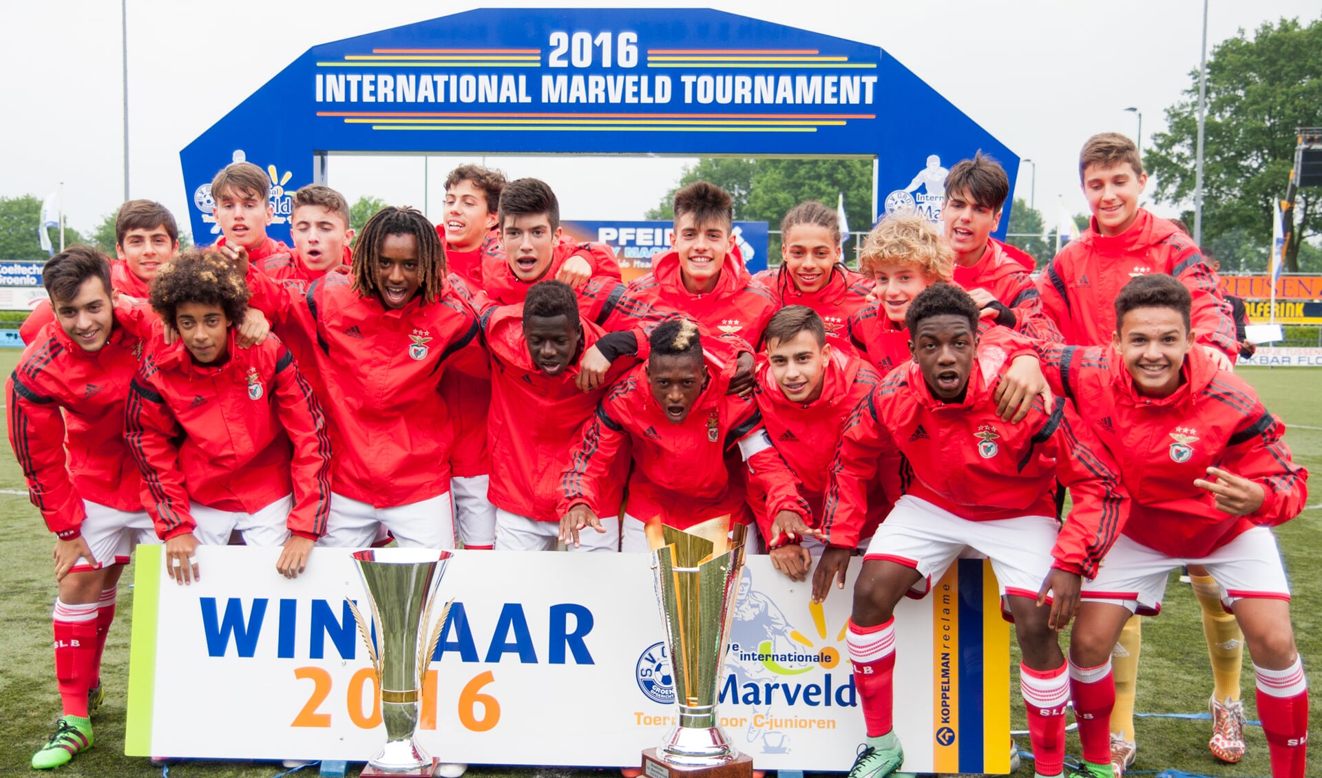 SL Benfica wint het Marveldtoernooi 2016. Foto: PR
