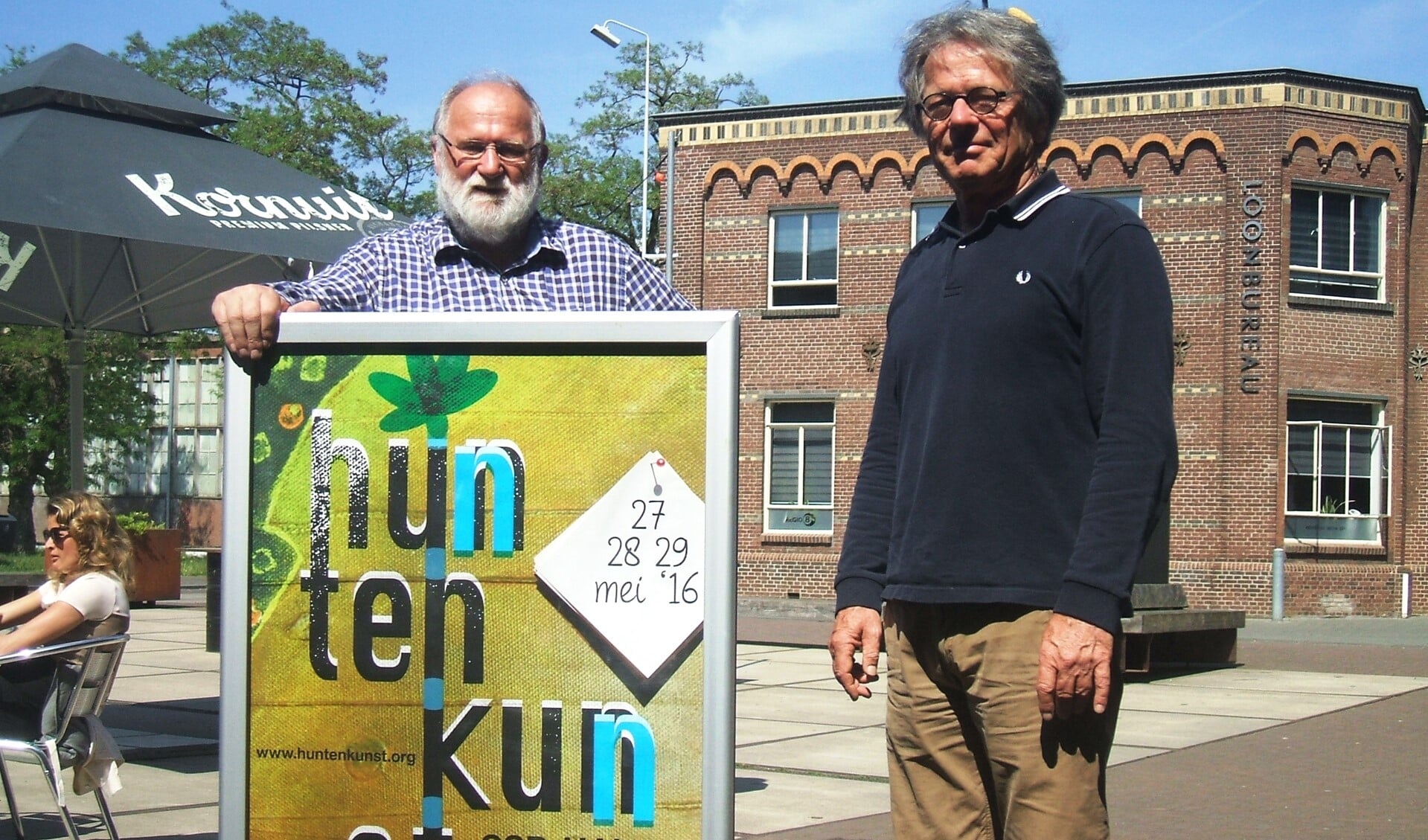 Harrie Schenning en Gerard Massop, bestuurders van Huntenkunst. Foto: Reinier Kroesen
