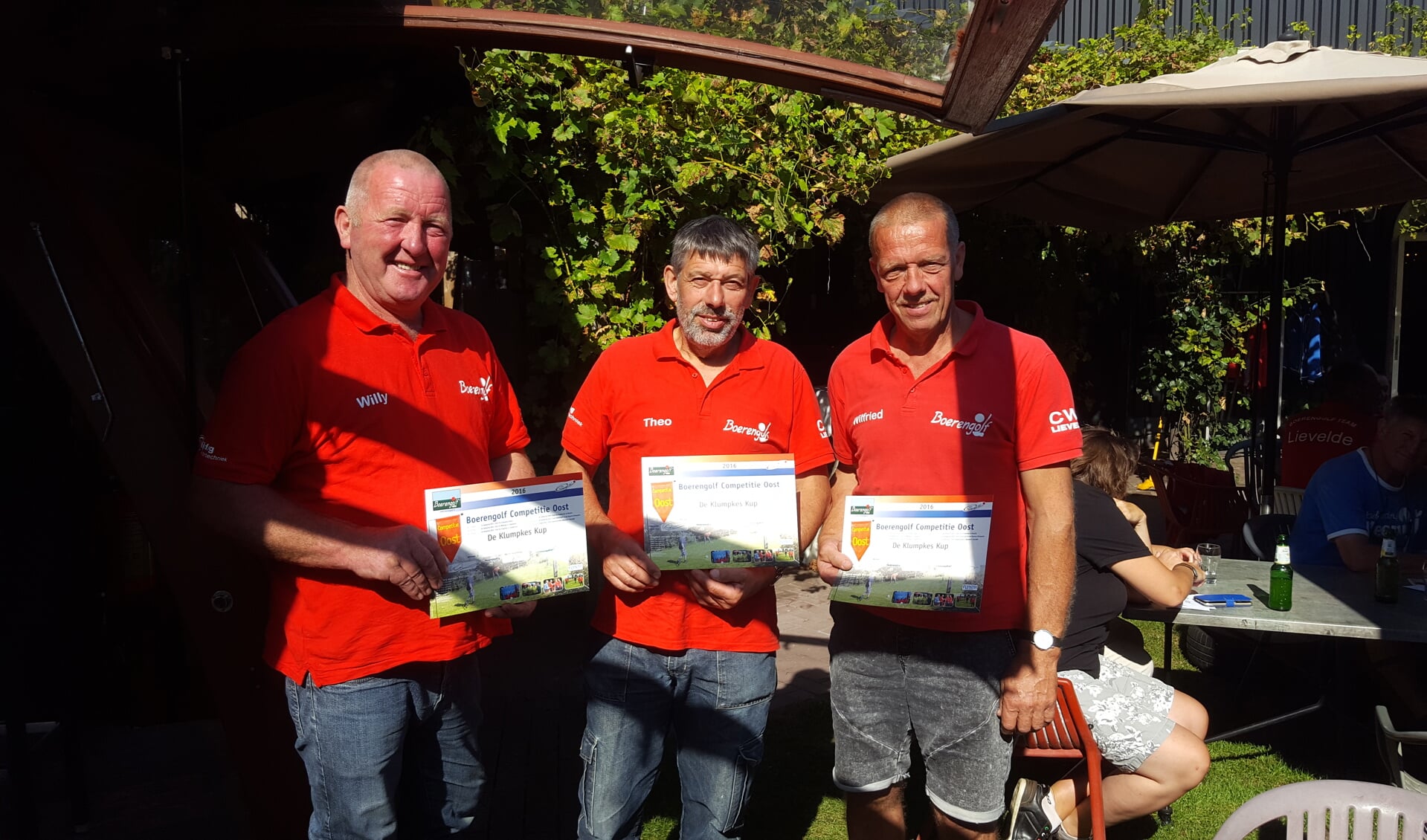 De winnaars van de Boerengolfcompetitie. Foto: PR