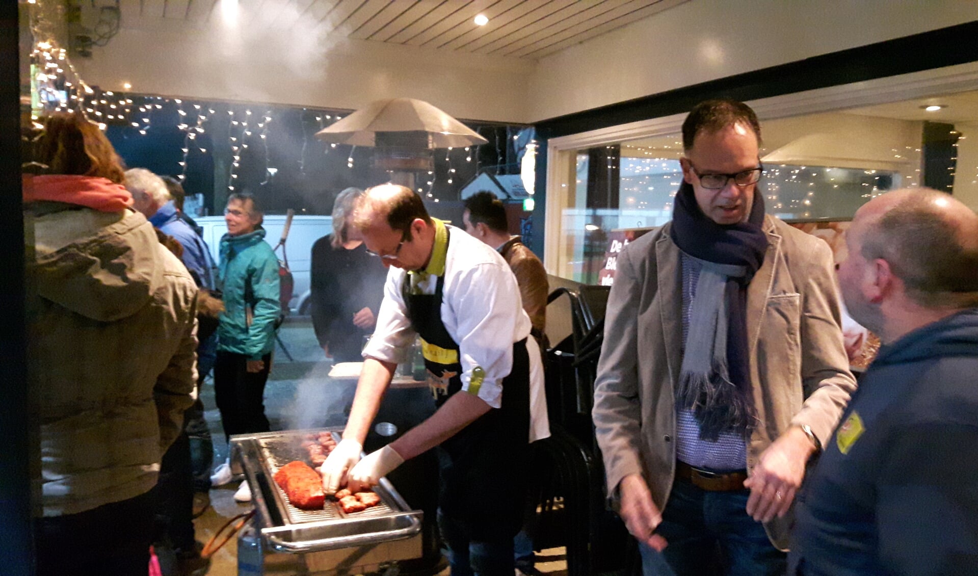 Winterbarbecue van Plus Hans Eland tijdens toernooi op HLTC Het Elderink. Foto: PR