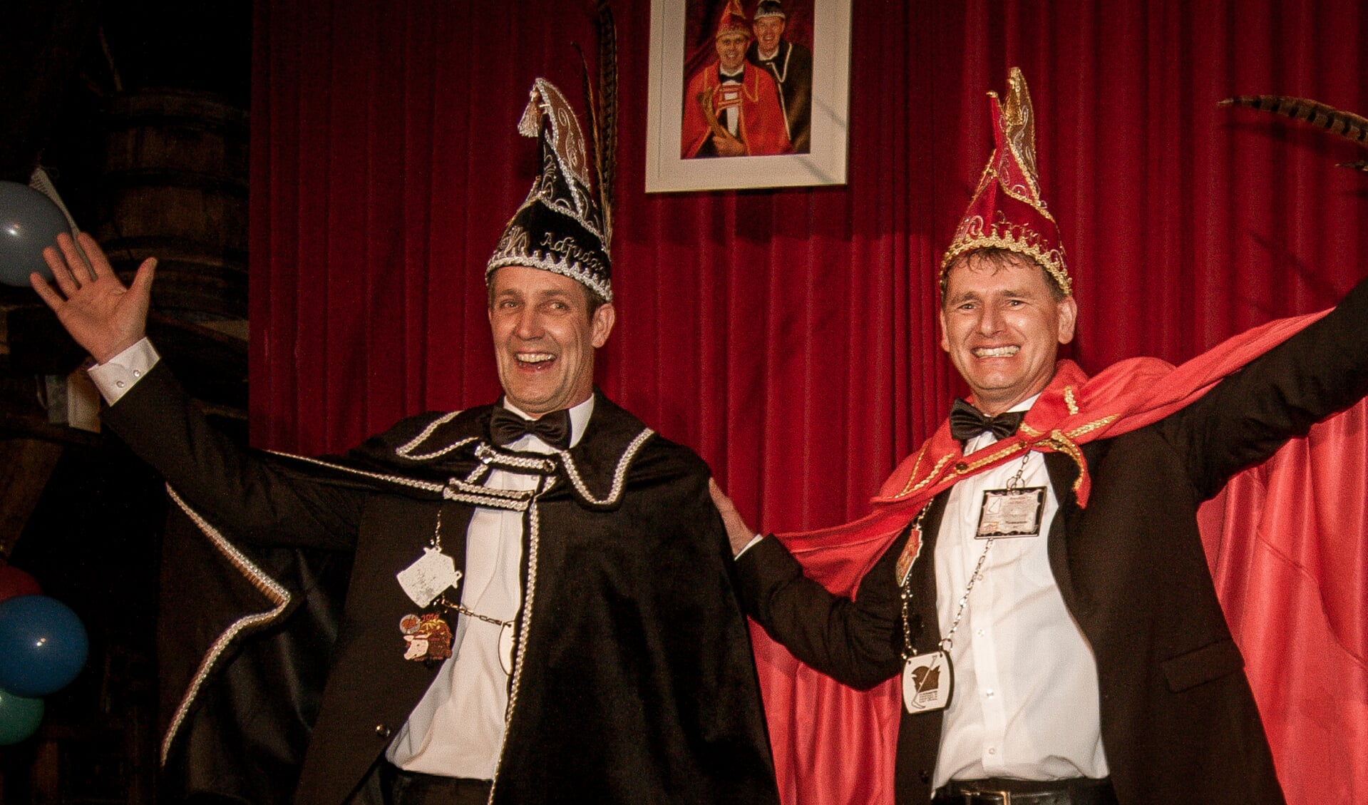 prins Ronny en adjudant Herbert die deze avond hun opvolgers zullen verwelkomen. Foto: Kyra Broshuis