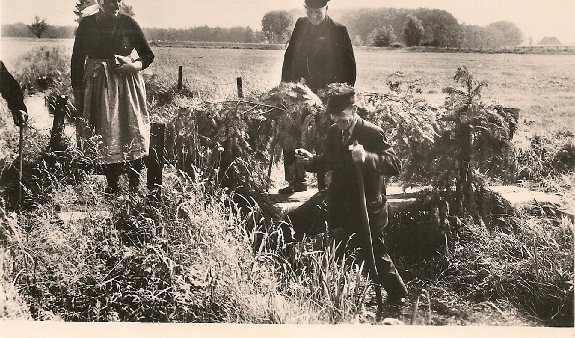 Almen 1964, de hoofdige boer nagespeeld. Foto: PR