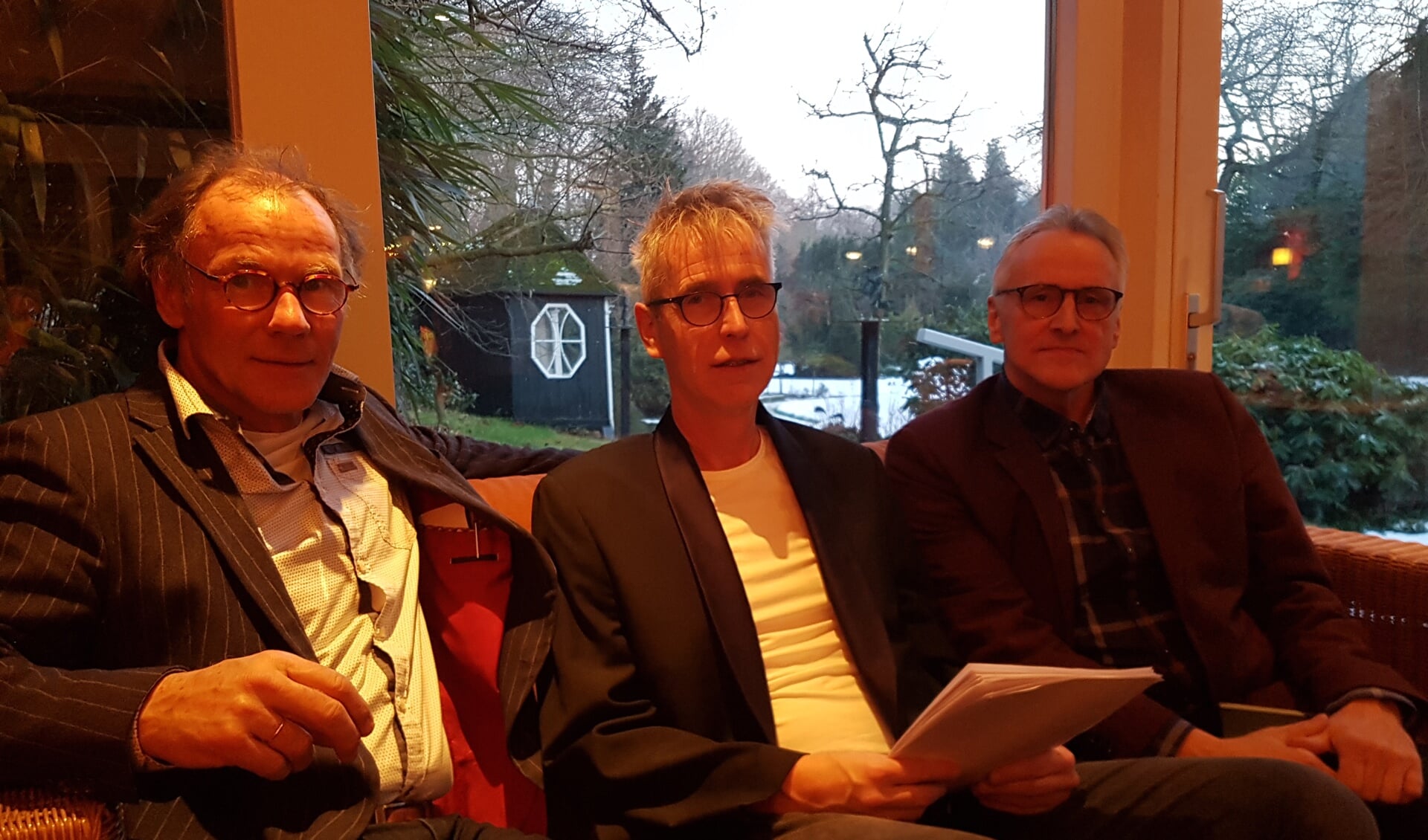 Van links naar rechts: Henk Beunk, Mark Ebbers en Joop Koopmanschap. Foto: Kyra Broshuis
