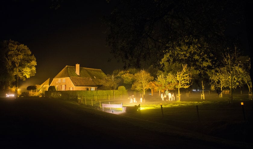 De familie Buunk werd evenals vier jaar geleden winnaar in de categorie mooiste verlichting. Foto: PR.