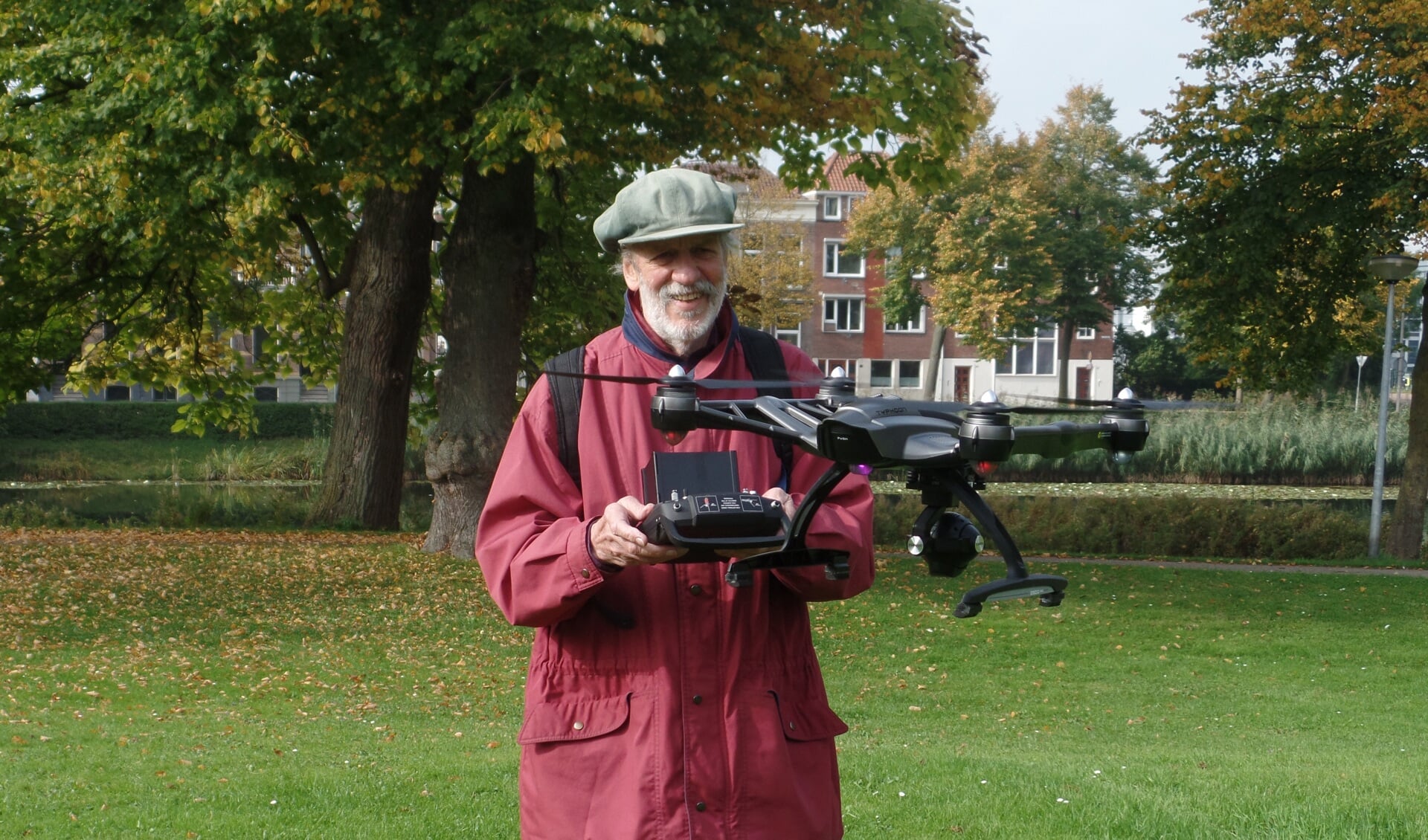 de camera onderaan de Drone leveren foto's op met 4D-kwaliteit. Foto: Meike Wesselink