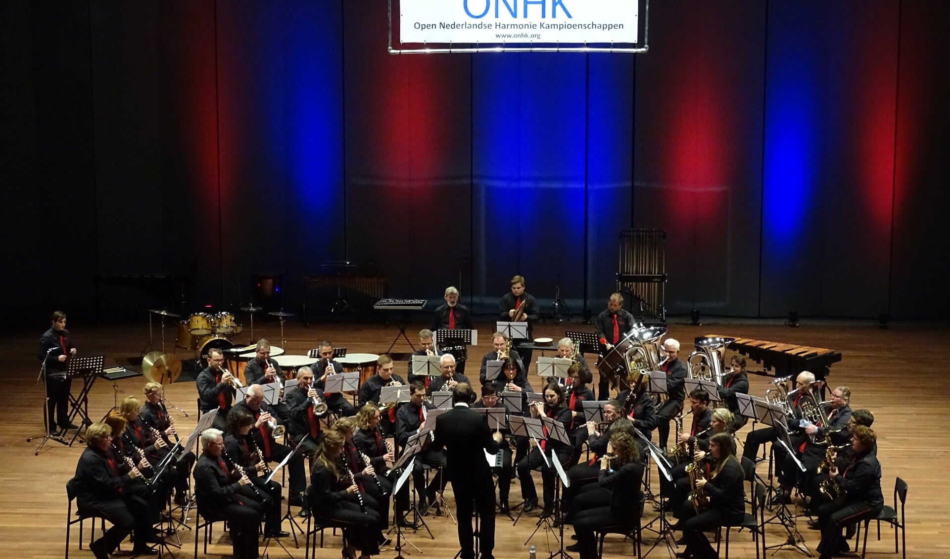 Muziekvereniging Excelsior Warnsveld tijdens het Open Nederlandse Harmonie Kampioenschappen. Foto: PR
