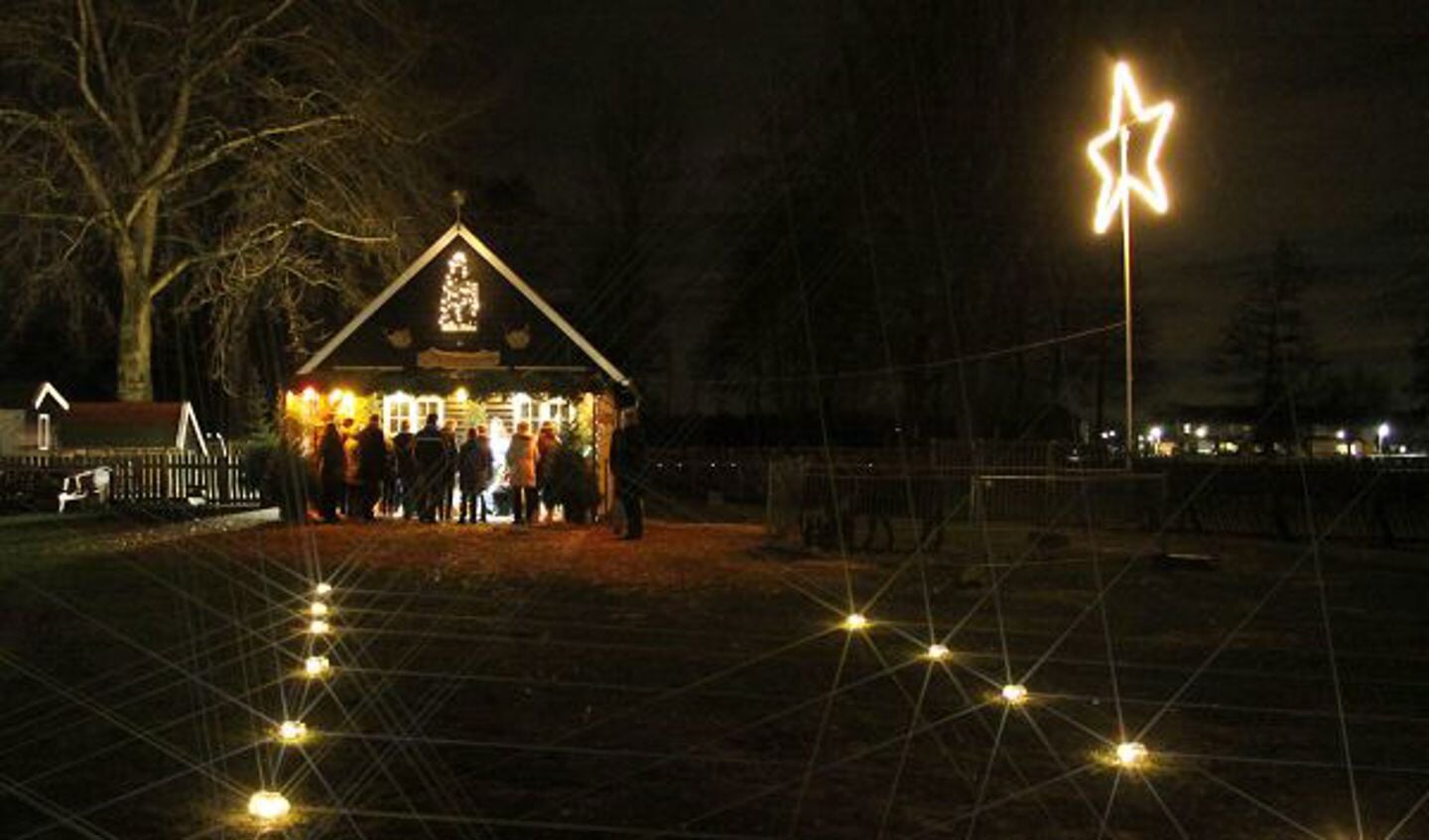 Sfeervol kerstevent in het Wentholtpark. Foto: PR Wentholtpark