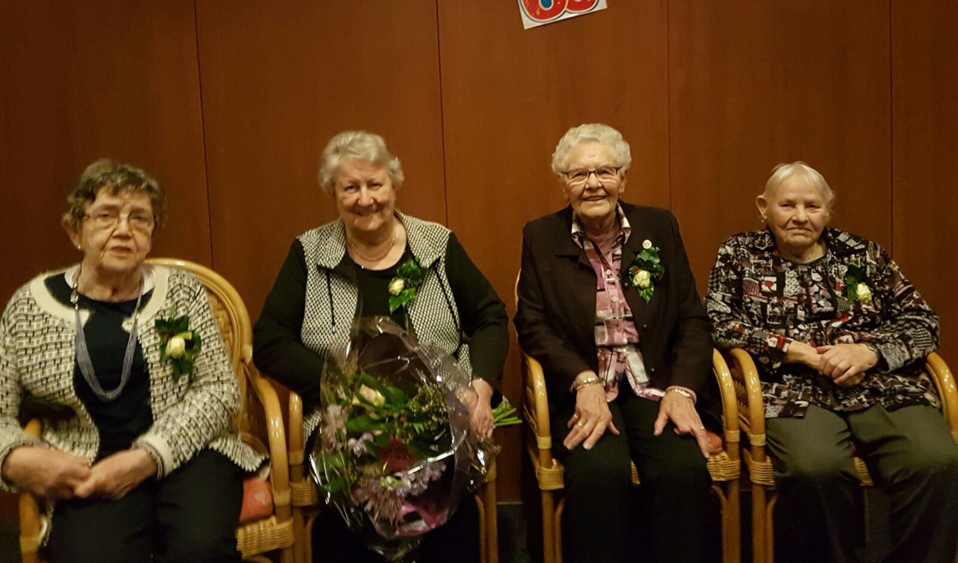 Jubilaressen bij viering zestig jaar Vrouwenvereniging Etten. Foto: PR