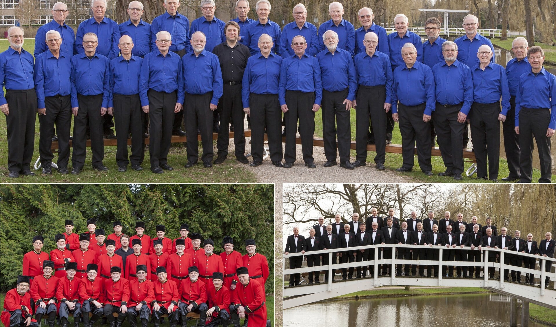 Borculo's Mannenkoor in het nieuw. Foto: PR