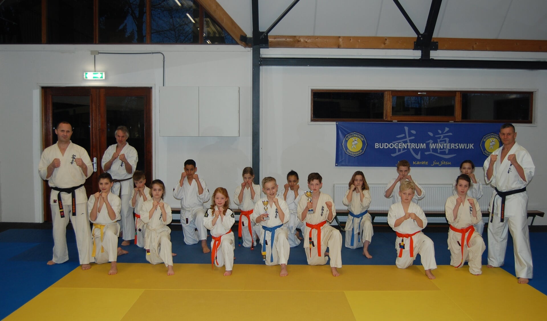 De shin kyokushin-groep van Budocentrum Winterswijk. Foto: PR