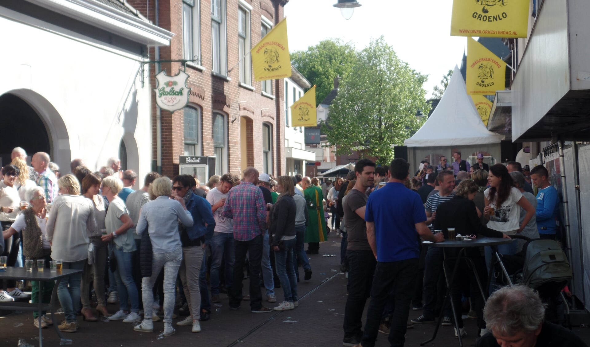 Bezoekers van de Dweilorkestendag in Groenlo moeten het vanaf dit jaar stellen zonder de Meikermis. Foto: Henri Walterbos