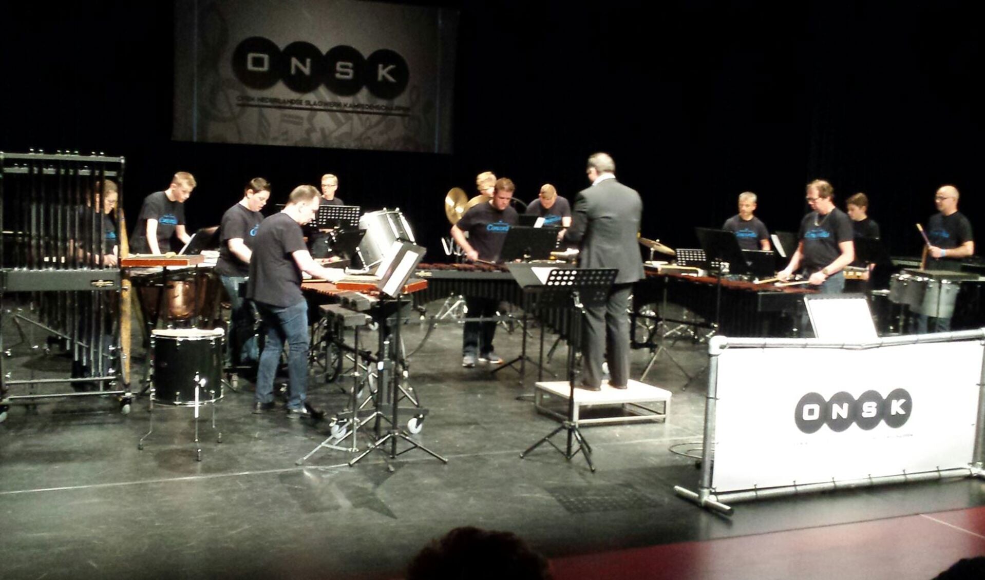 Percussion Ensemble Concordia tijdens de Nederlandse Kampioenschappen. Foto: PR