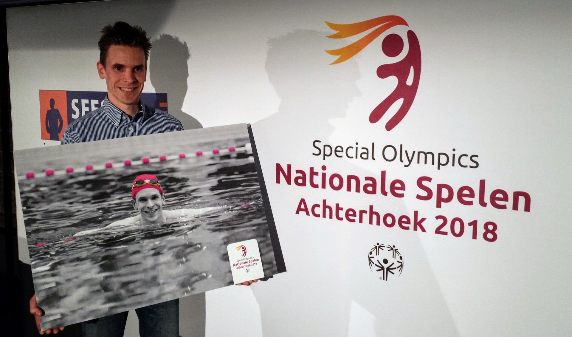 De Doetinchemse zwemmer Daniël van den Berg is één van de gezichten van de Special Olympics Nationale Spelen Achterhoek 2018. Foto: Luuk Stam