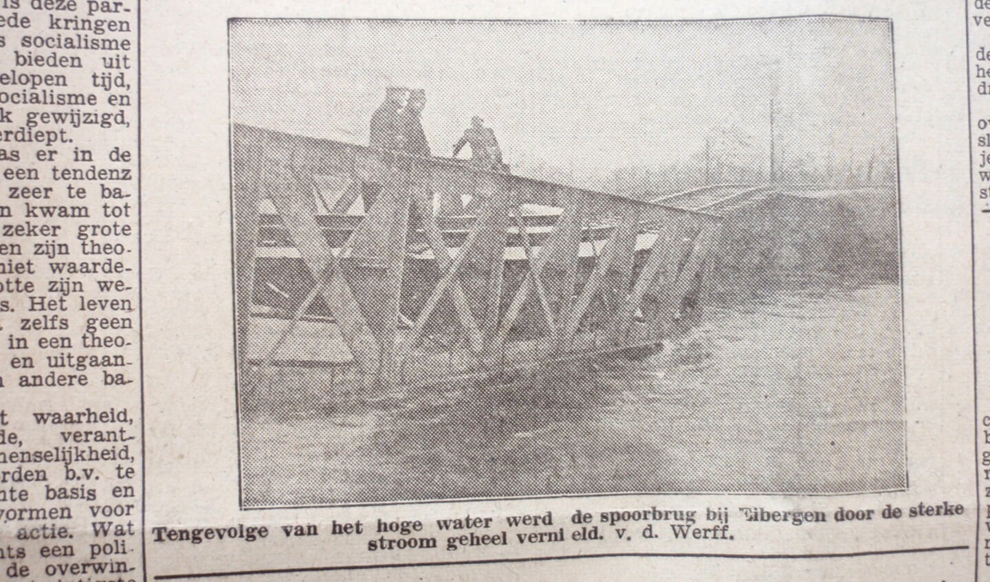Bericht over de spoorbrug uit 1883. Foto: PR