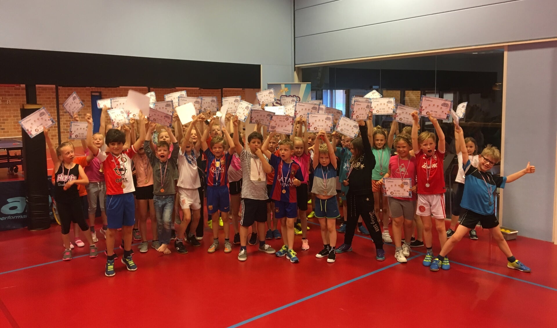 De kampioenen van de Lichtenvoordse scholen. Foto: PR