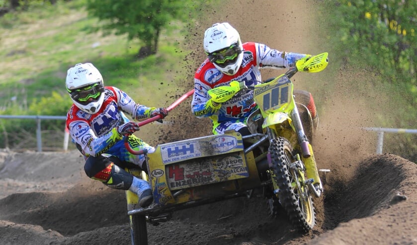 Achterhoekse zijspancrossers in Top 10 bij ONK Oss. Foto Albert Schreuder