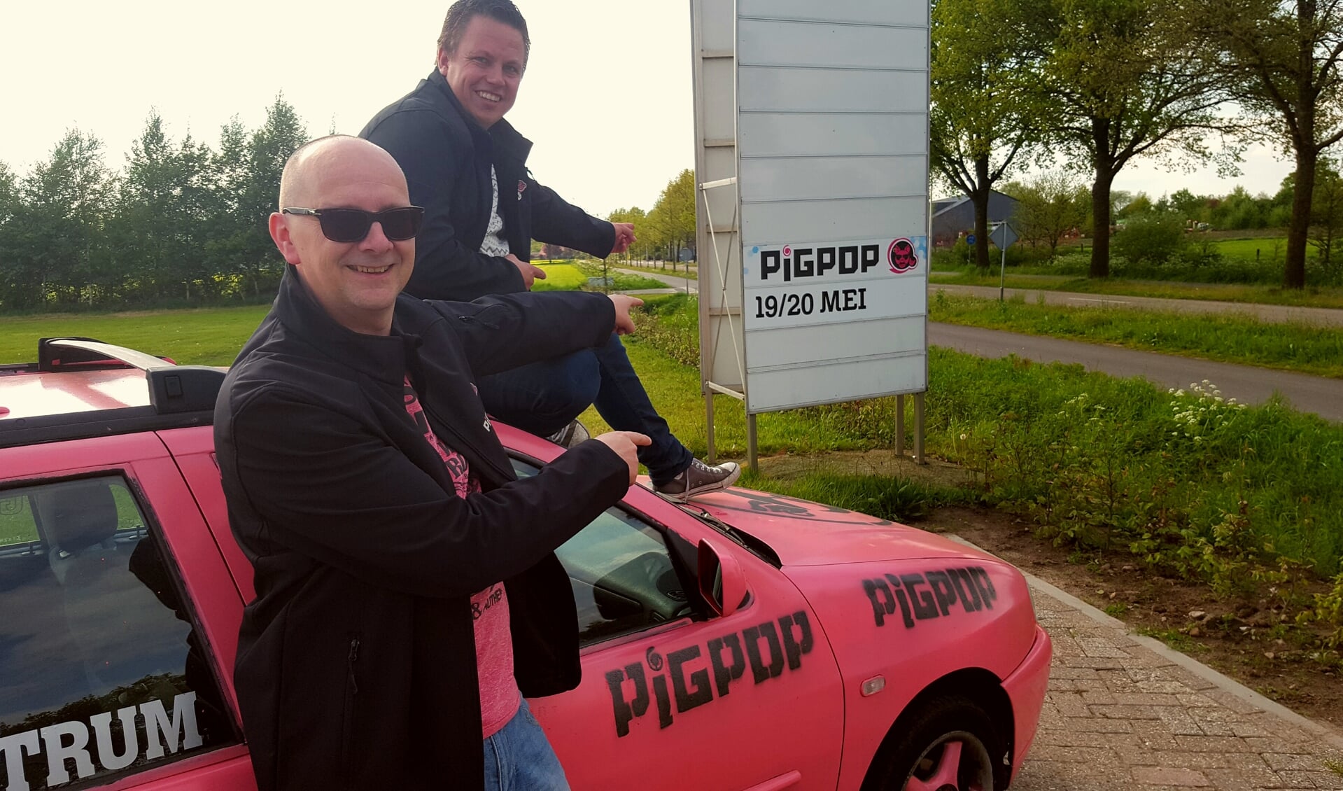 De uitgaanstip van Marco Krabbenborg (links) en Luc Nijhuis voor aankomend weekend; PigPop. Foto: PR 