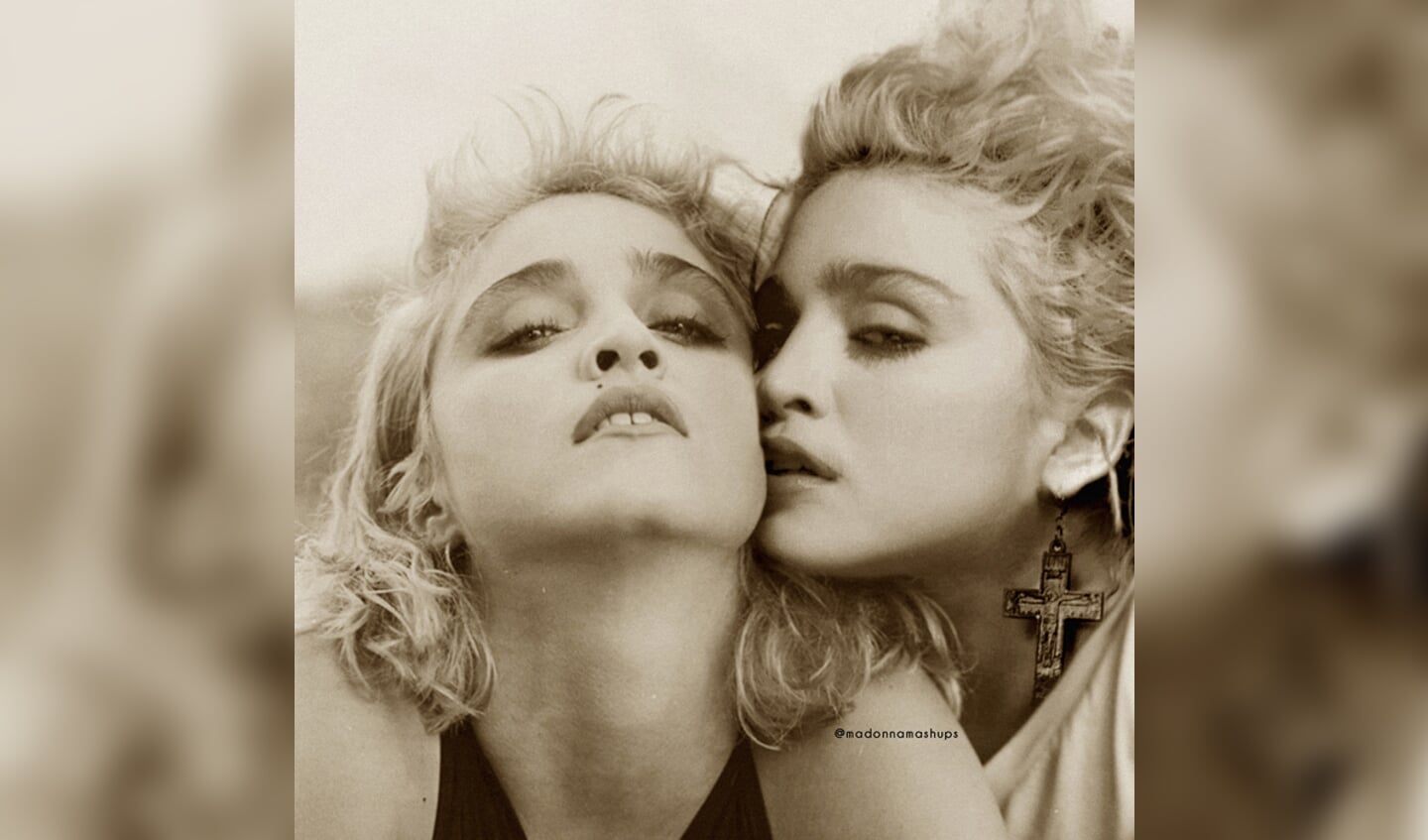Madonna deelde de bewerkte foto van Ard. Foto: PR 