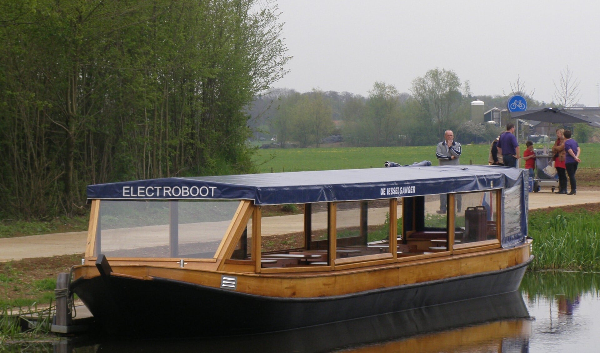 De fluisterboot de Iesselganger, klaar voor vertrek. Foto: PR