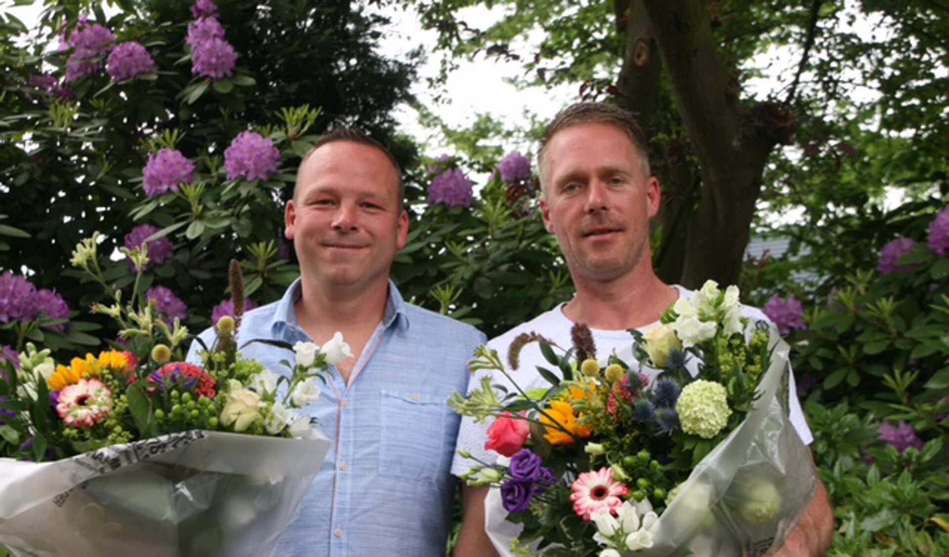 Richard van den Berg (links) en  Mike Slagter.  Foto: PR