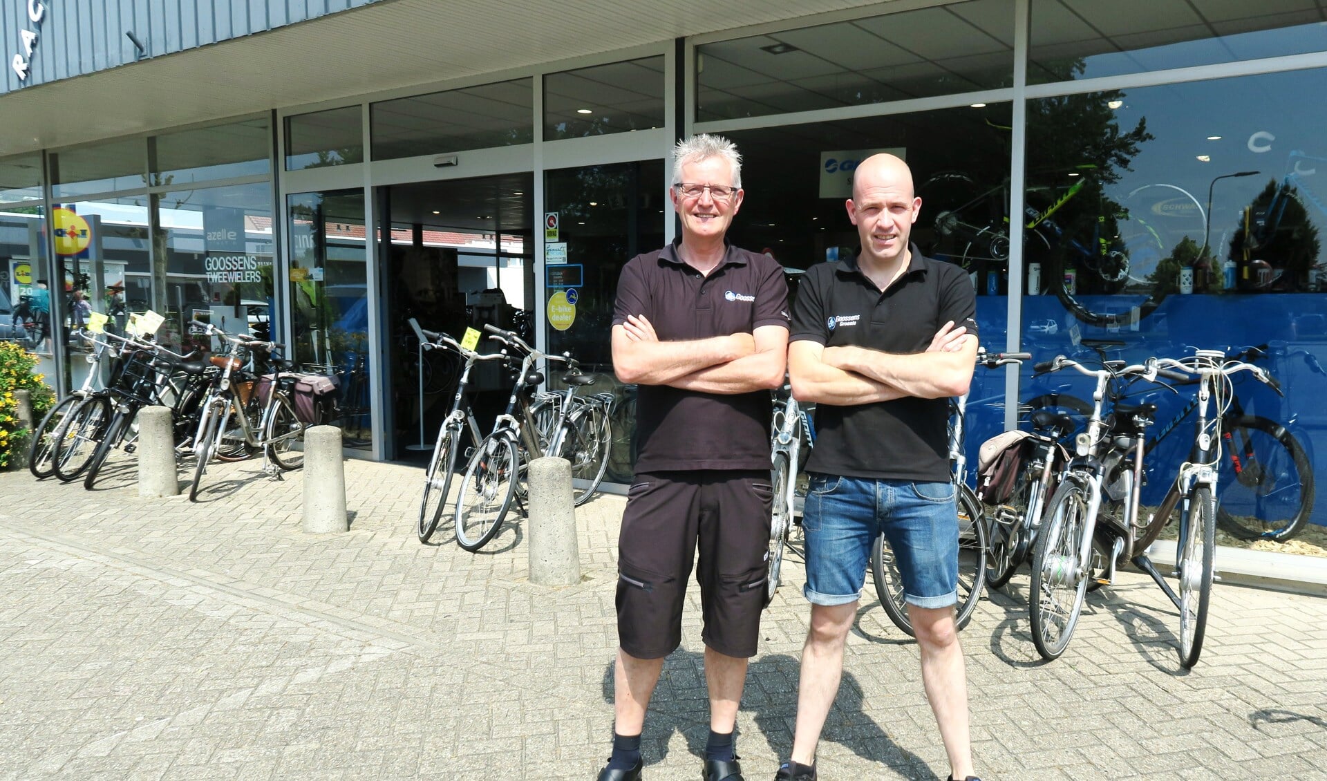 De organisatoren van de fietstochten met vlnr Henk Goossens en Mathijn ter Haar. Foto: Theo Huijskes