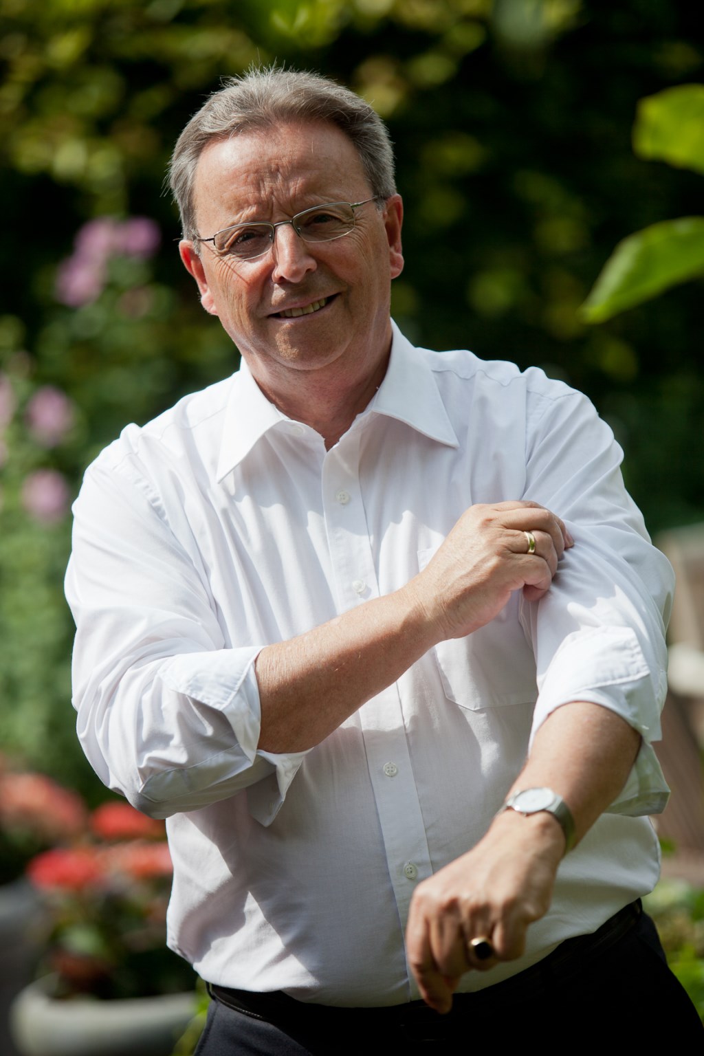 Plv. voorzitter IKB Rinus Smet stroopt alvast de mouwen op voor een duurzaam ondernemend Berkelland. Foto: Guido Bogert Fotografie