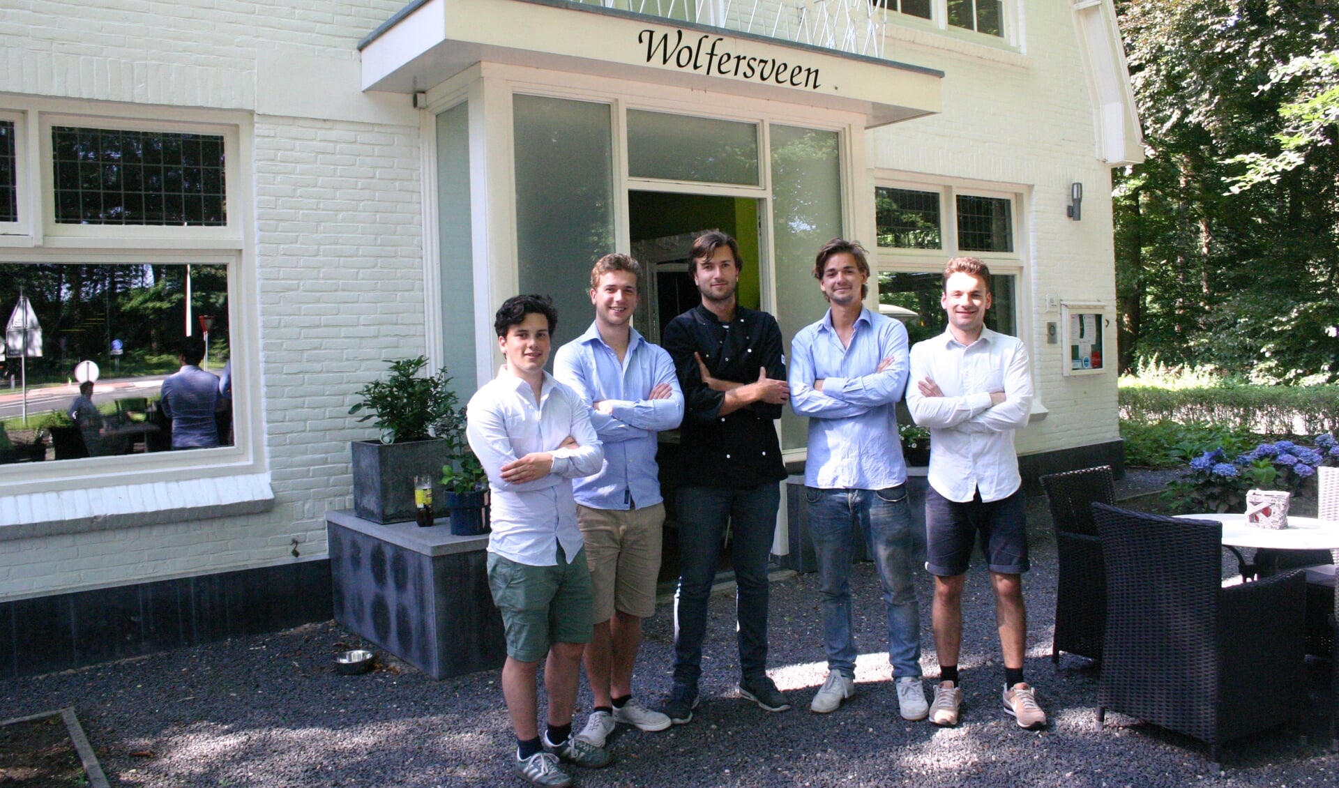 Het team van pop-up restaurant 't Wolfersveen (Gijs ontbreekt). Foto: Jan Knoef
