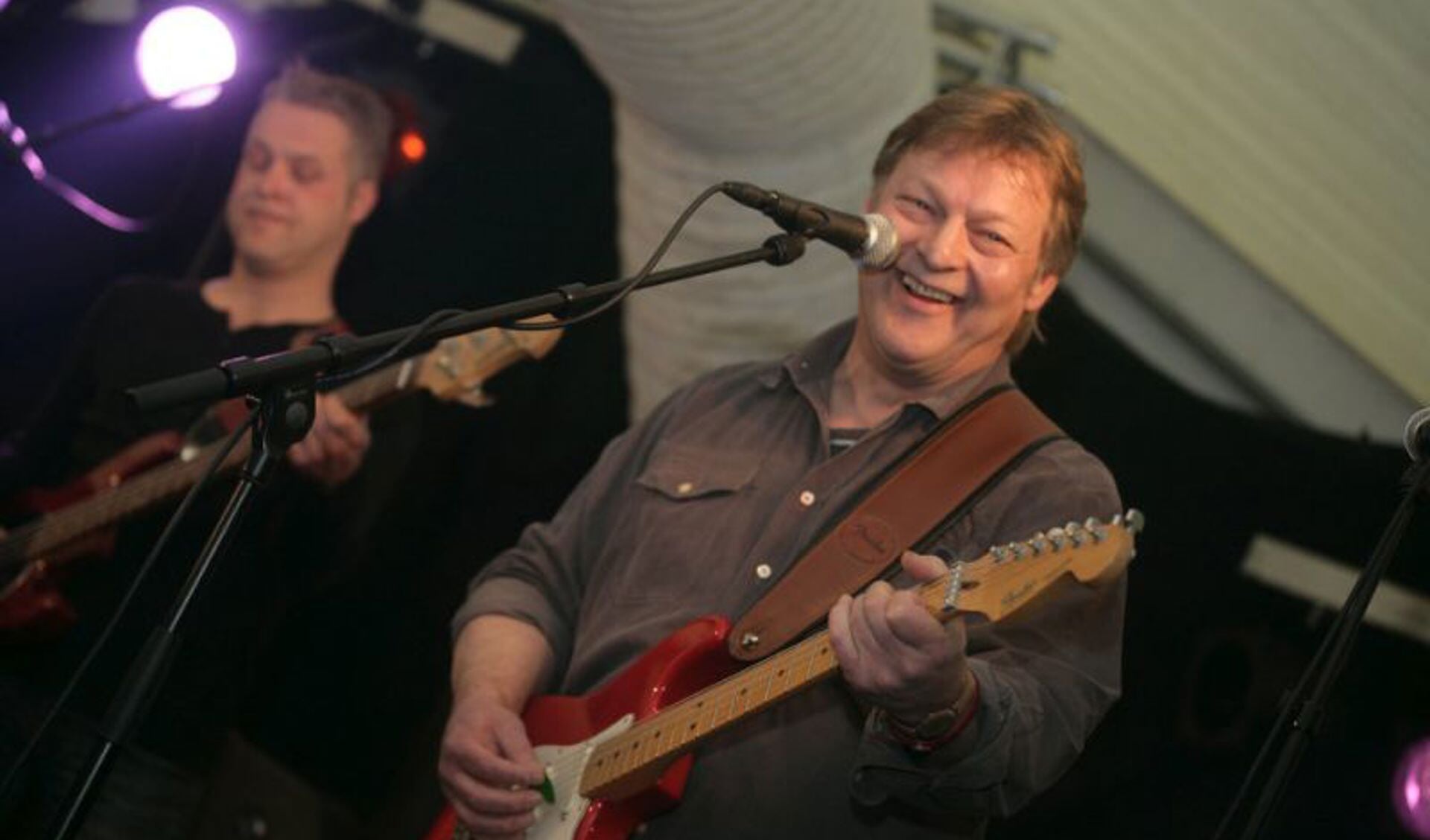 Jan Kolkman (rechts) tijdens Roomse Herrie Live. Foto: Roomse Herrie