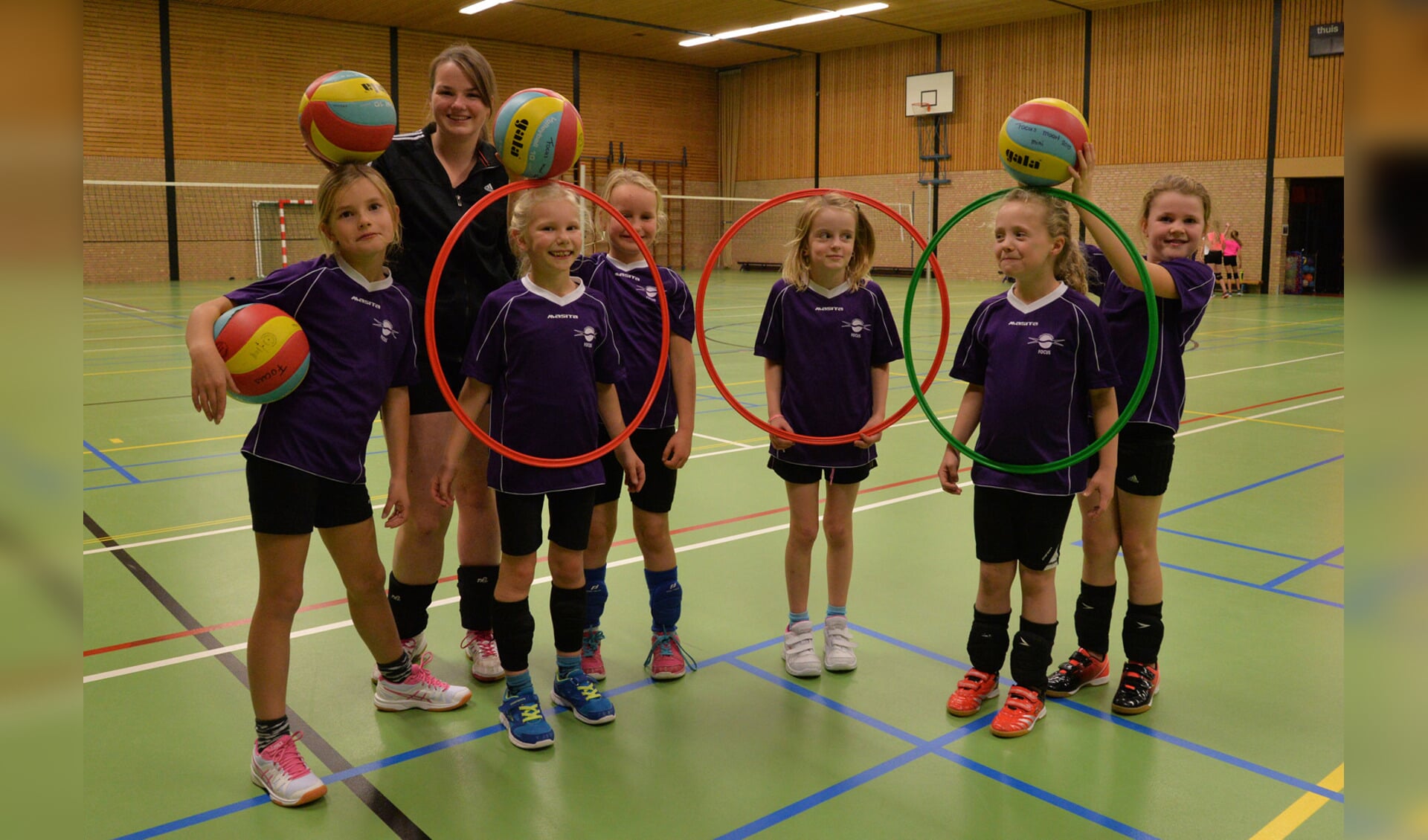 Bij Focus volleyballen kan vanaf zes jaar. Foto: Gerrit Kempers 