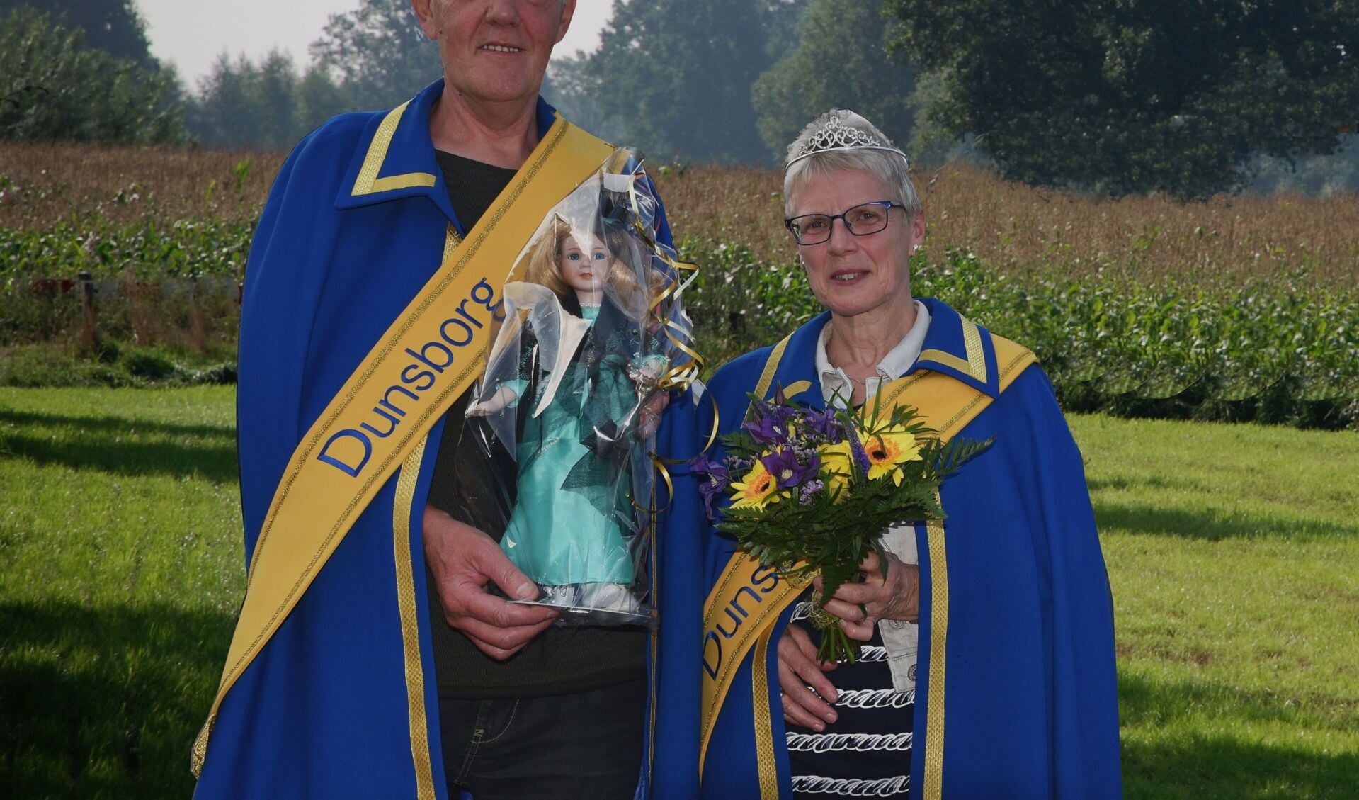 Schutterskoning Toon Roelofsen en zijn koningin Gerrie Vos-Hiddink. Foto: PR