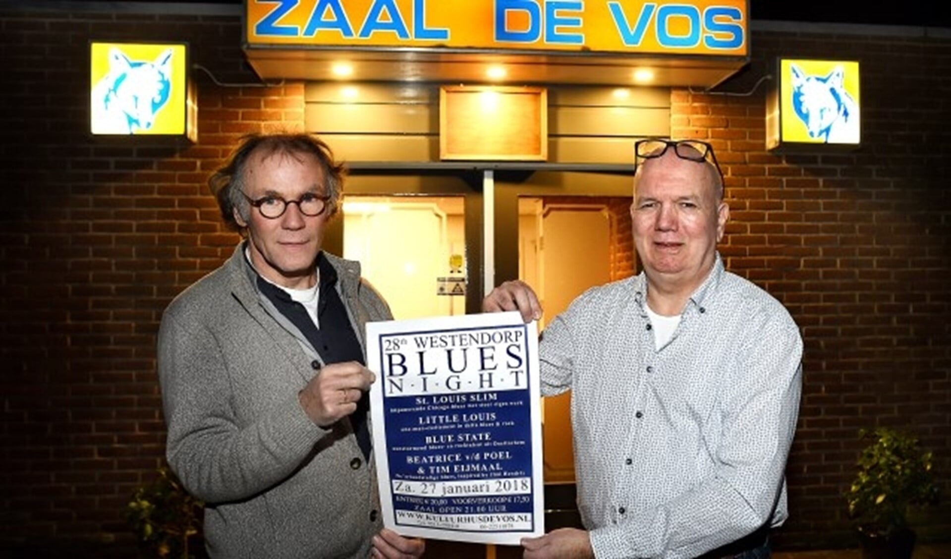 Henk Beunk (links) en Gert Lovink. (foto: Roel Kleinpenning)
