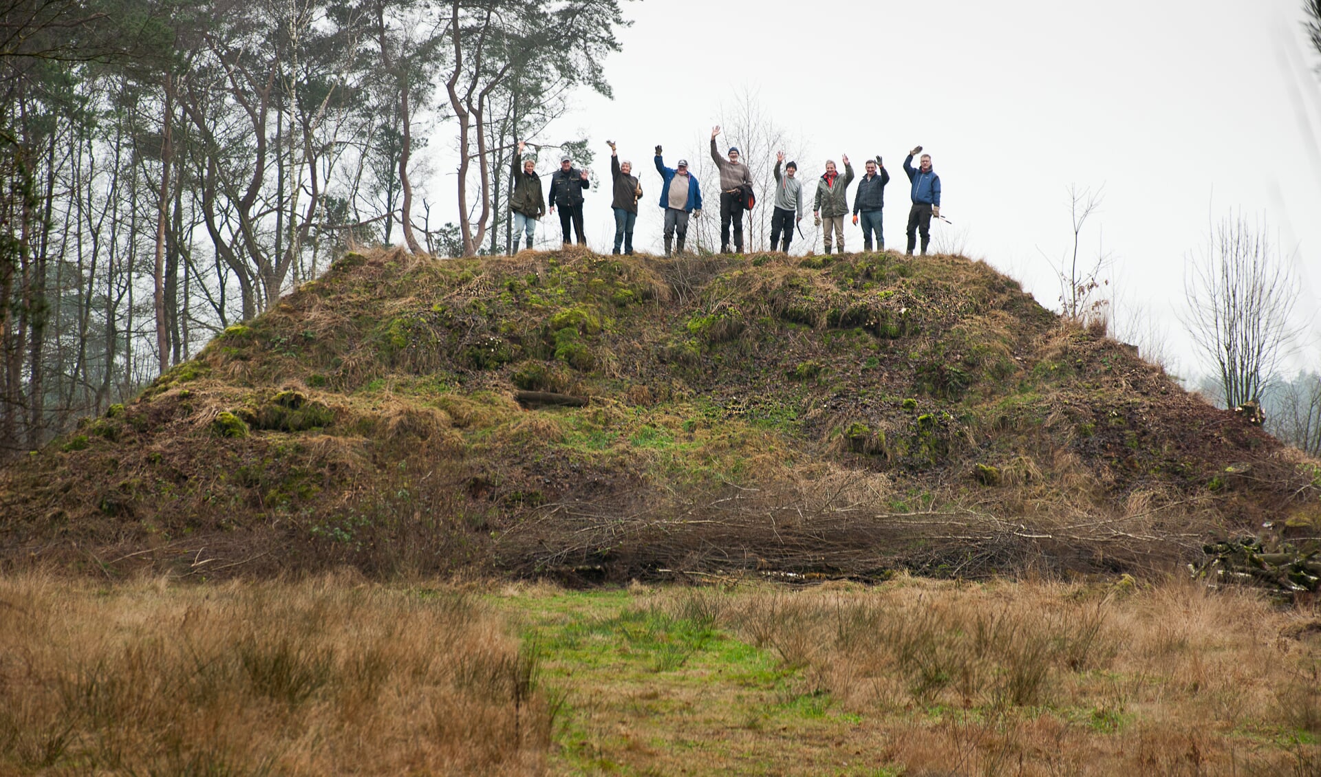 De vrijwilligers van de Natuurwerkgroep Gorsselse heide. Foto: PR