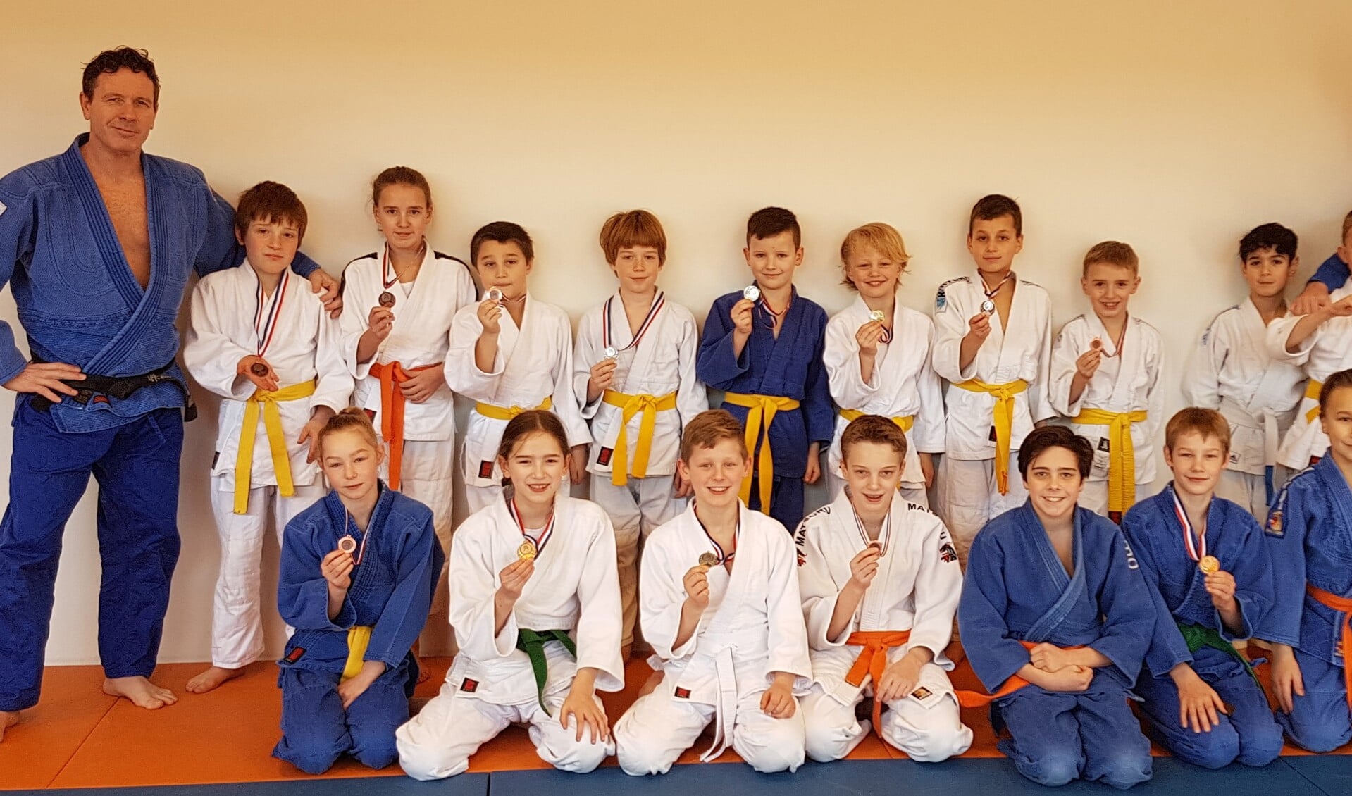 Een deel van de selectie van Judoschool Pot. Foto: PR