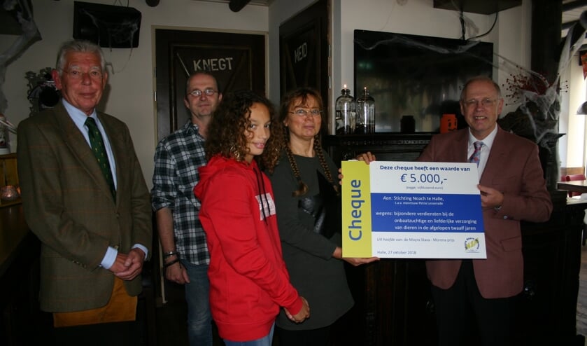 De prijs werd in De Woage in ontvangst genomen. Foto: PR