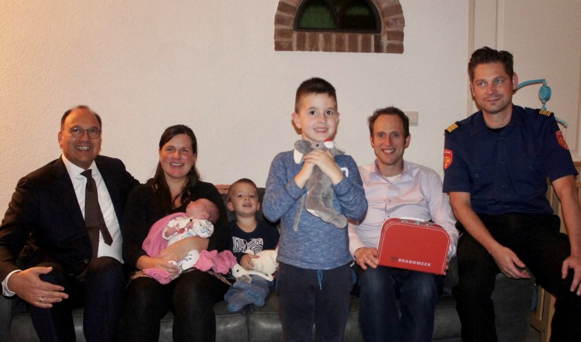 Peter de Baat, Linda Boomkamp met Feline, Jidde, Thije, Thijs Boomkamp en Remco ten Raa. Foto: Susan Wiendels
