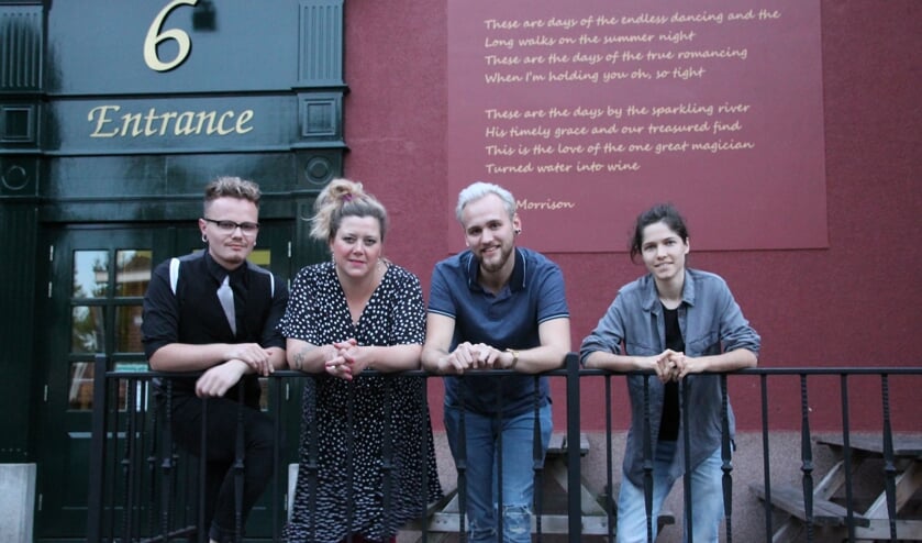 De werkgroep Goed Geaard: Max Thiemessen, Nicole Rouwmaat, Matthijs Heister en Thessa Banning. Op de foto ontbreekt Melanie Garstenveld. Foto: Annekée Cuppers