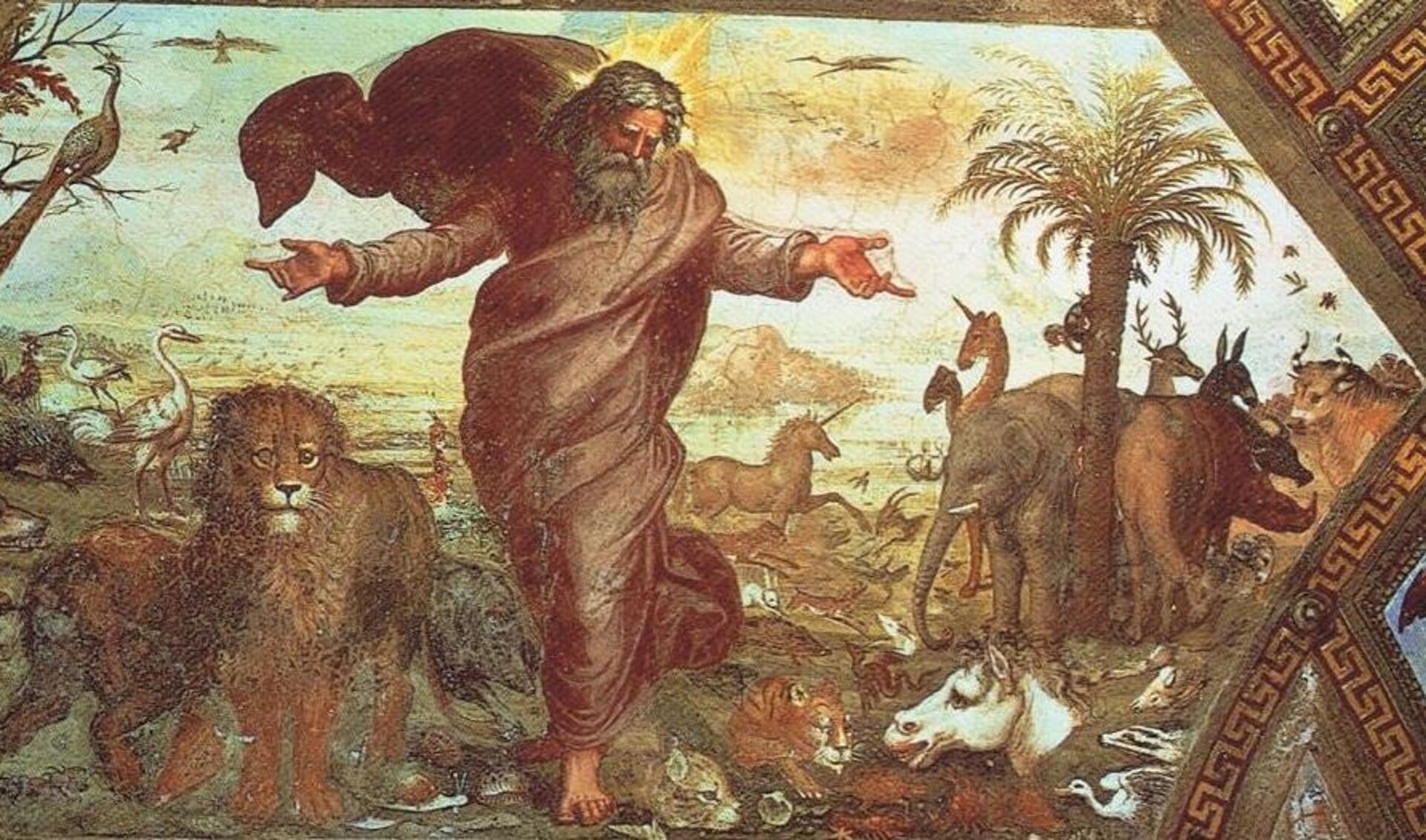 God schept de dieren; een schilderij van de Italiaanse schilder Rafaël (Raffaello Sanzio, 1483 - 1520). Foto: PR