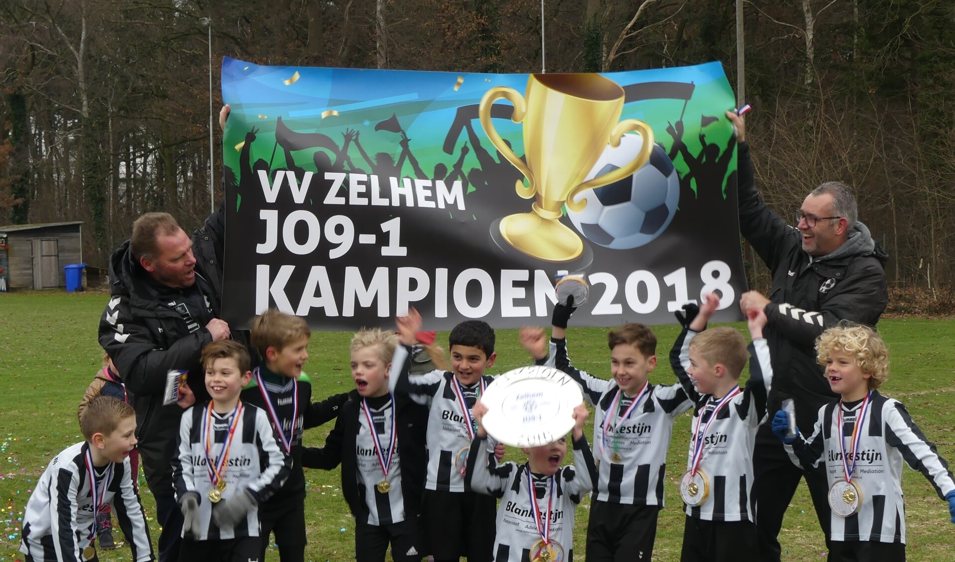 De JO 9-1 van VV Zelhem is kampioen. Foto: PR