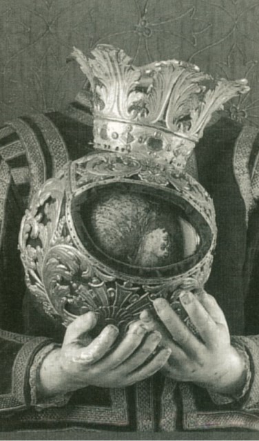 Het reliek, het hoofd van Sint Justus. Foto: PR