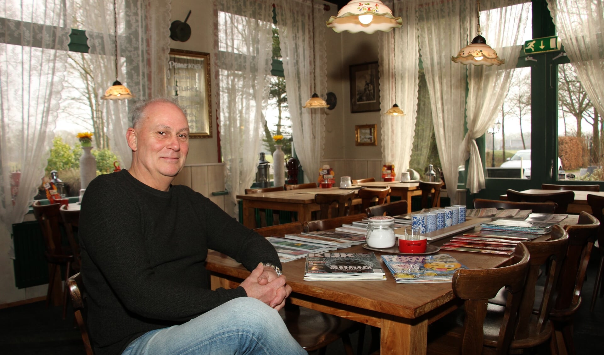 Bert Bultman is tevreden met zijn 20-jarige Pannenkoekenhuis de Vordense Pan. Foto: Liesbeth Spaansen