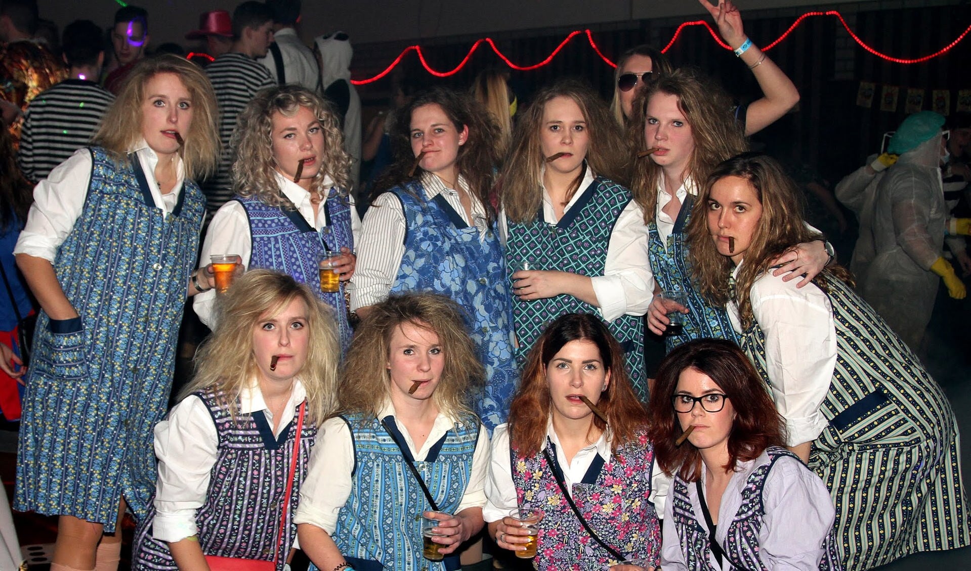 De best/origineelst verkleedde groep was de MA Flodders. Foto: Johan Bolink
