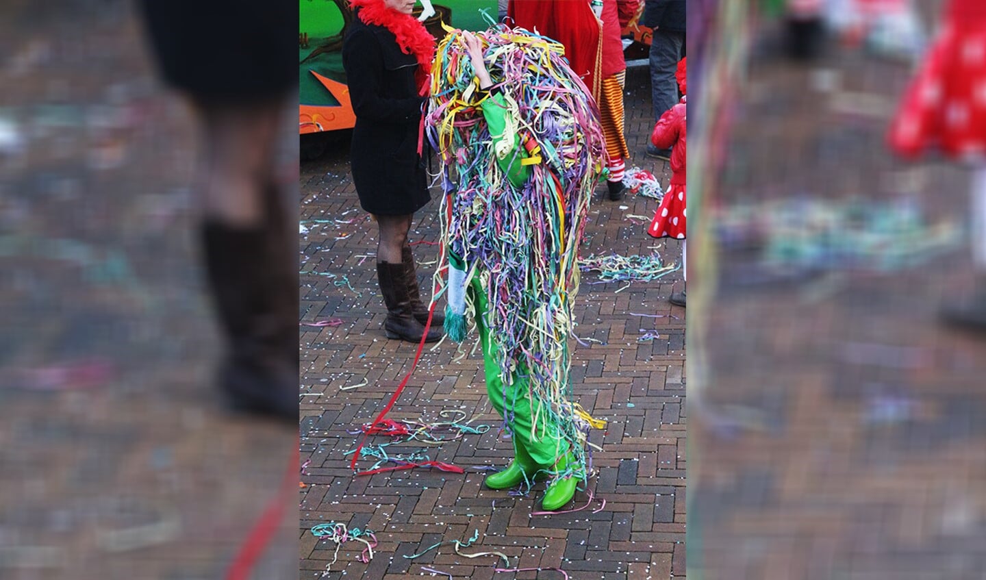 Volledig versierd tijdens carnaval in Zillewold. Foto: Michel Schwartz